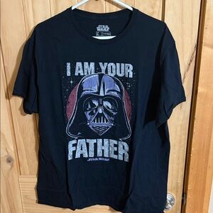 Star Wars Black and Gray Darth Vader Mens Tee